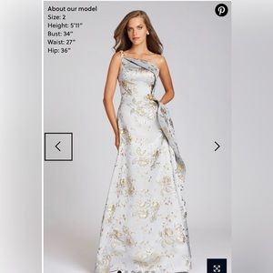 Teri Jon size 8 dress. Length was altered and chest was taken in. Worn once!